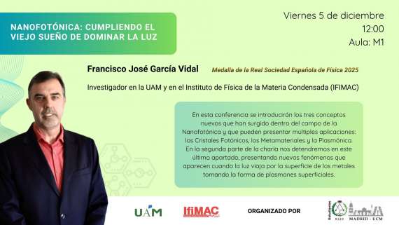 Charla de Francisco José García Vidal sobre Nanofotónica